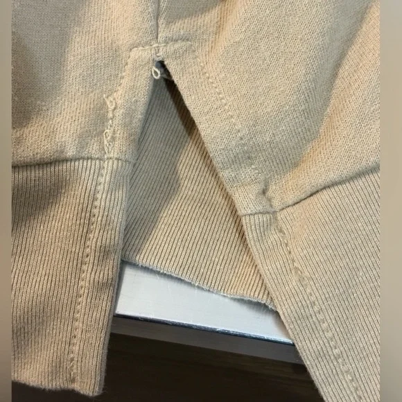 American Eagle Outfitters Tan Hoodie with Multicolor Smiley Graphic - Picture 4 of 4